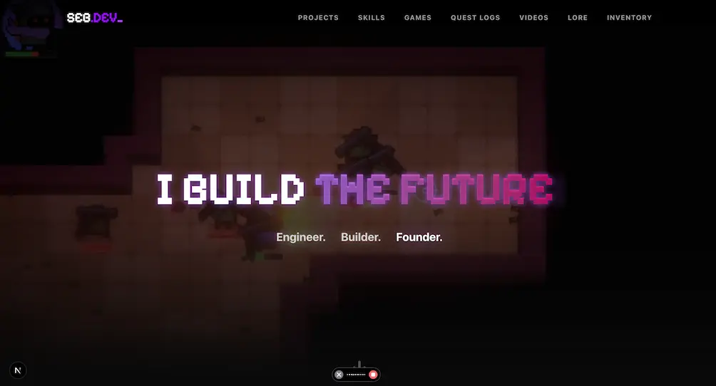 Building a personal website.