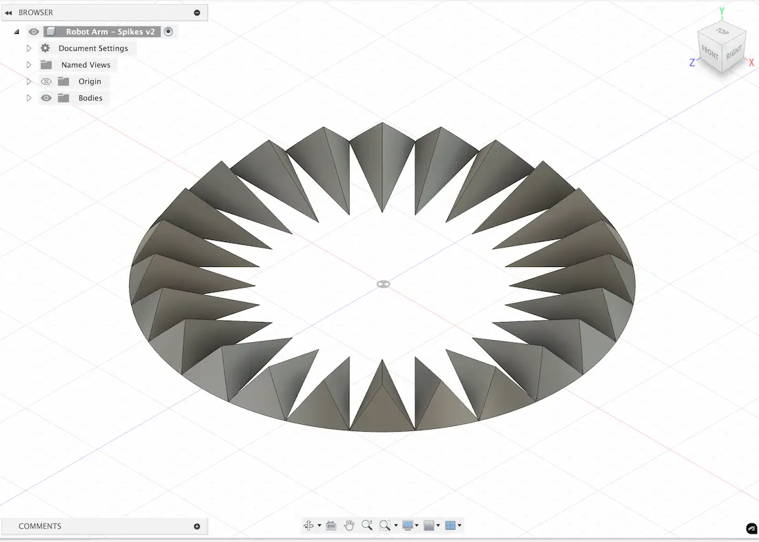 Close up of the ratchet joint mechanism