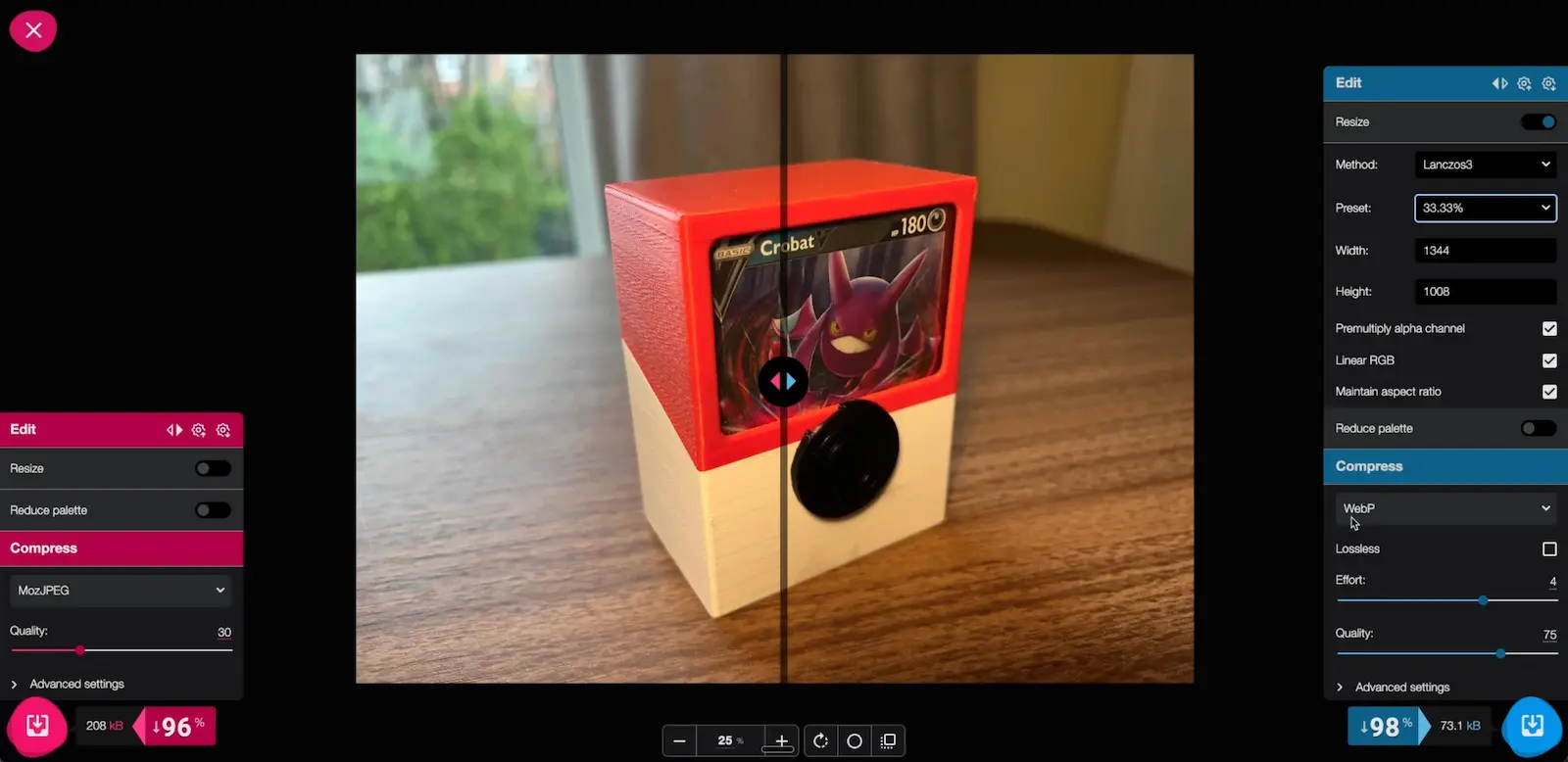 Optimizing images in Squoosh